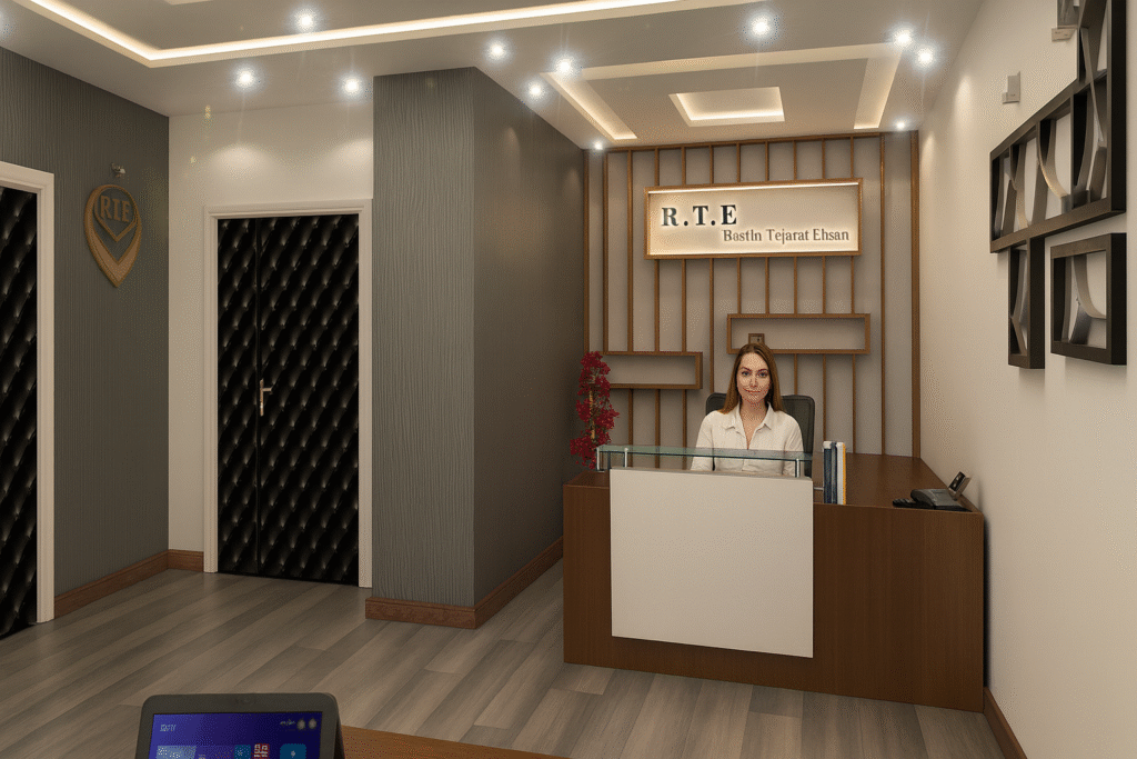 giriş ve resepsiyon alanı tasarımı yeditaş mimarlık