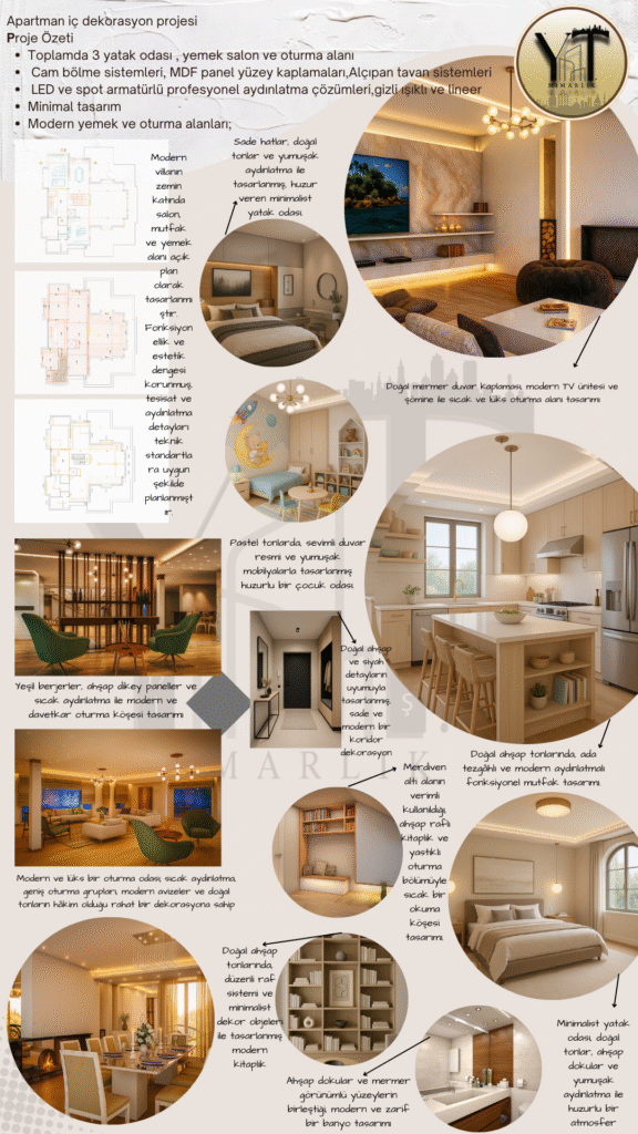 mimarzade iç dekorasyon tasarım yeditaş mimarlık