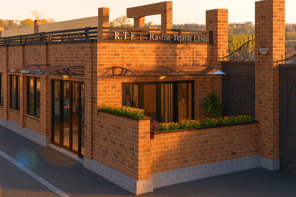 modern dış cephe tasarımı ve giriş alanı