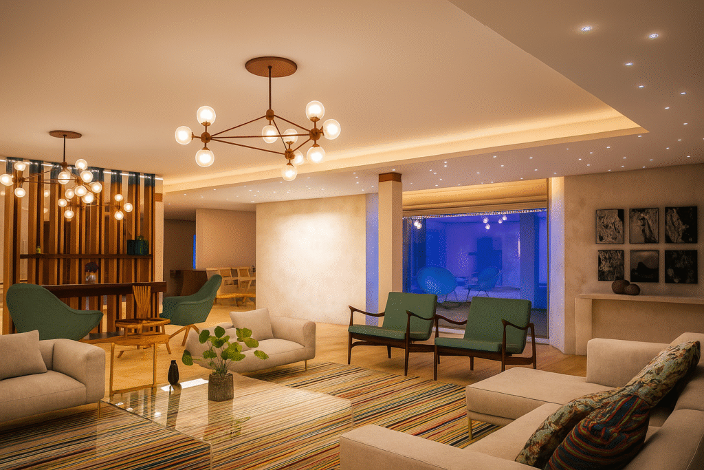 modern oturma odası dekorasyonu yeditaş mimarlık